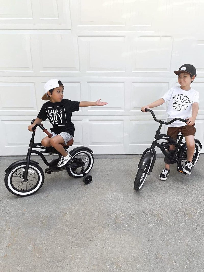 JOYSTAR 14 Inch Kids Bike with Training Wheels for Ages 3-5 Years Old Girls Boys Bikes Toddler Bike Beach Cruiser Kids Bicycle Black - Image 5
